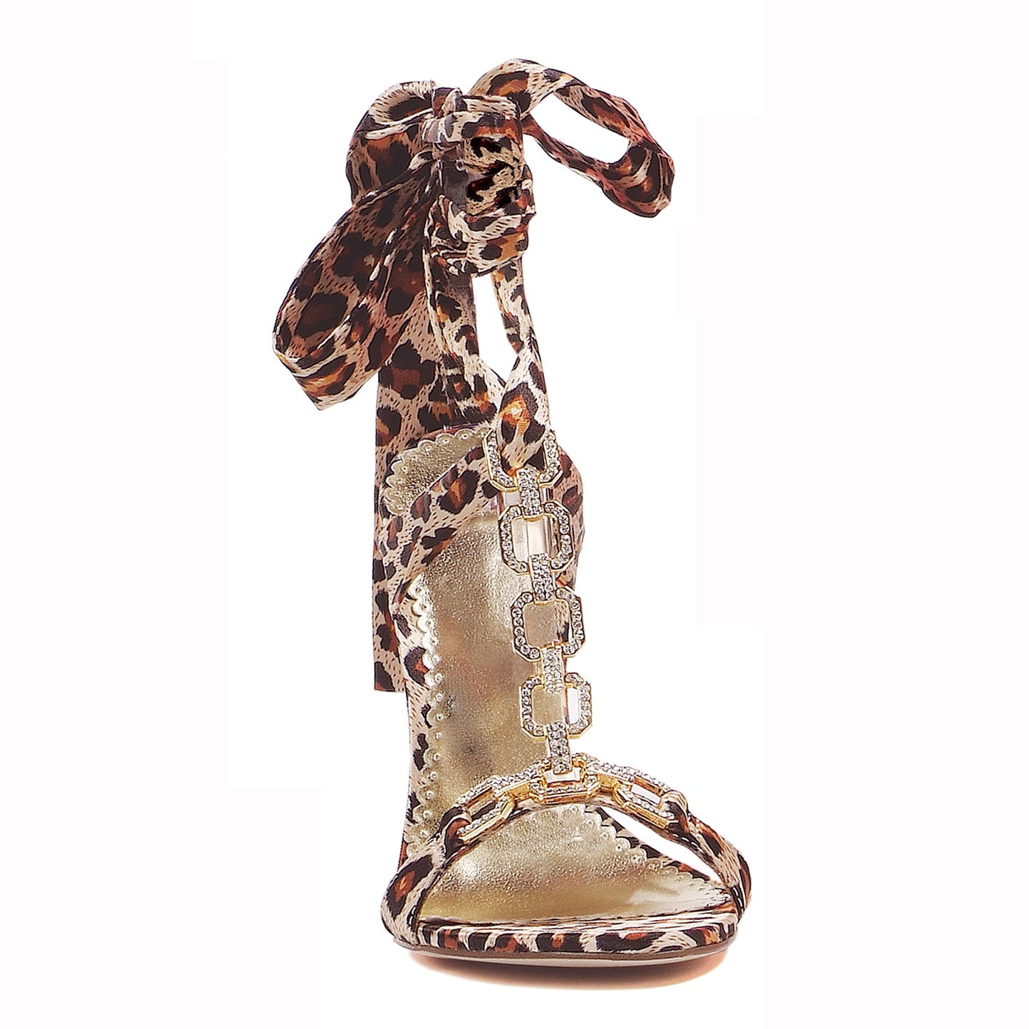 422-Rona Ellie Leopard High Heel Alternative încălțăminte alternativă de vânzare întreruptă