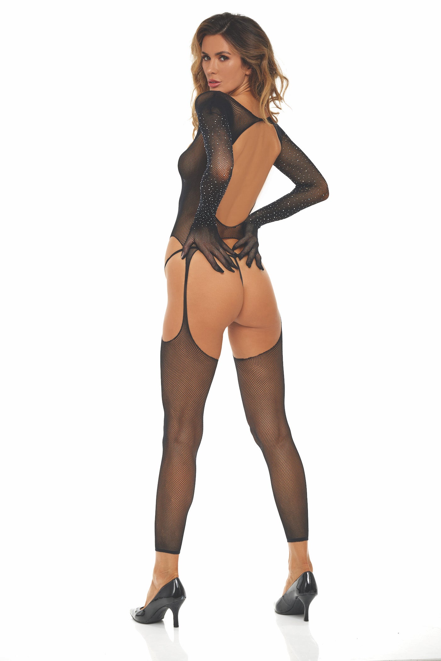 Black Cutout Bodystocking