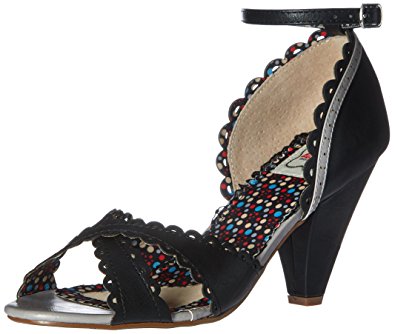 BP403-MINNY Bettie Page Black High Heel Alternative Footwear Discontinued Sale Stock