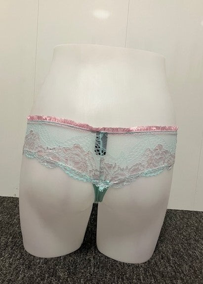 Carrie Amber Lace Thong CA5066T BLU/PNK