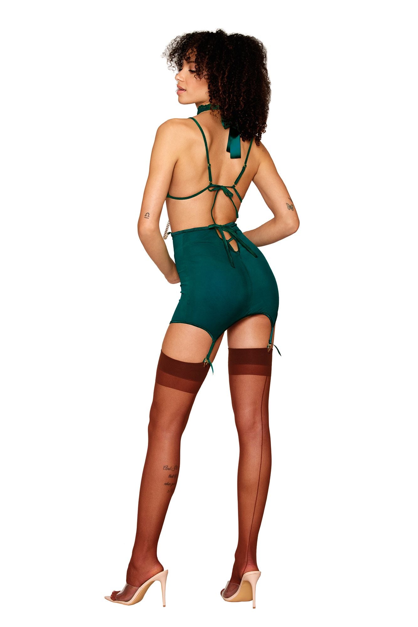 Dreamgirl Emerald Green Lingerie Set