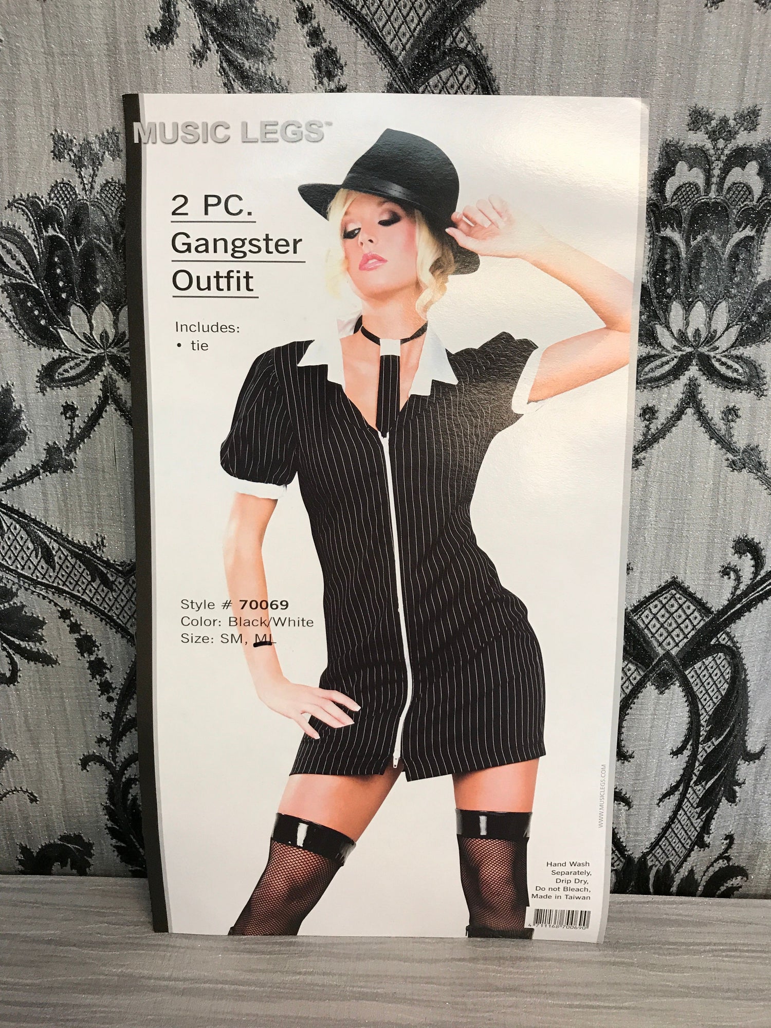ML70069 2 pc Gangster Fancy Dress Costume
