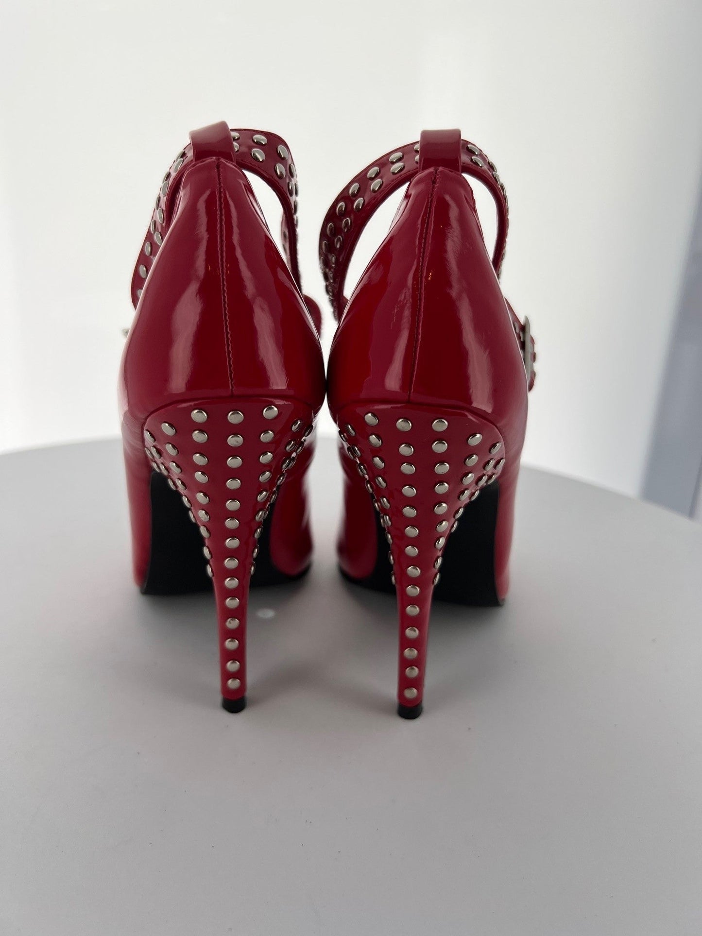 SEDUCE-446 Pleaser Red Patent High Heel Alternative Footwear Discontinued Sale Stock
