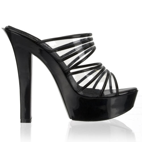 SUGAR-502-2 Pleaser Blk Patent High Heel Alternative Footwear Discontinued Sale Stock