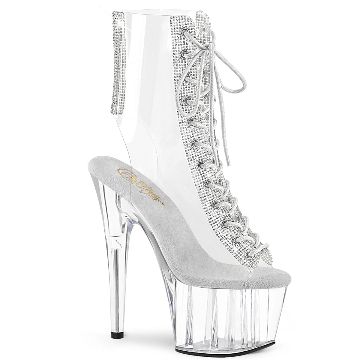 Adore-1016c-2 complacer a la plataforma bling Perspex Boots