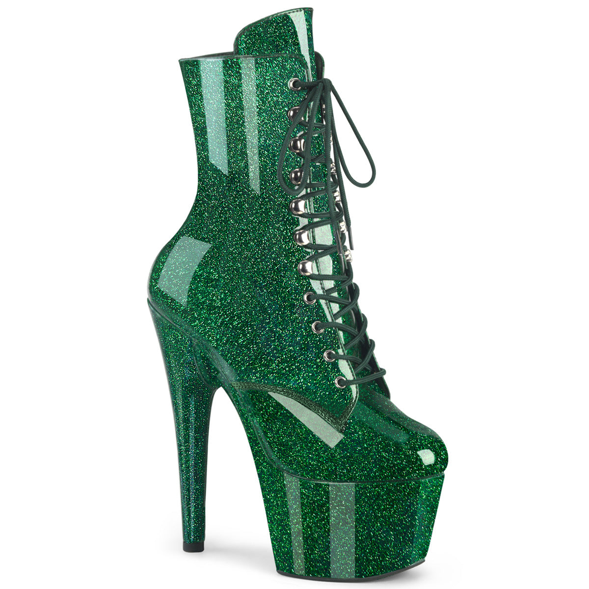 Adore-1020GP Pleaser Emerald Green Glitter Pole Dance Botas