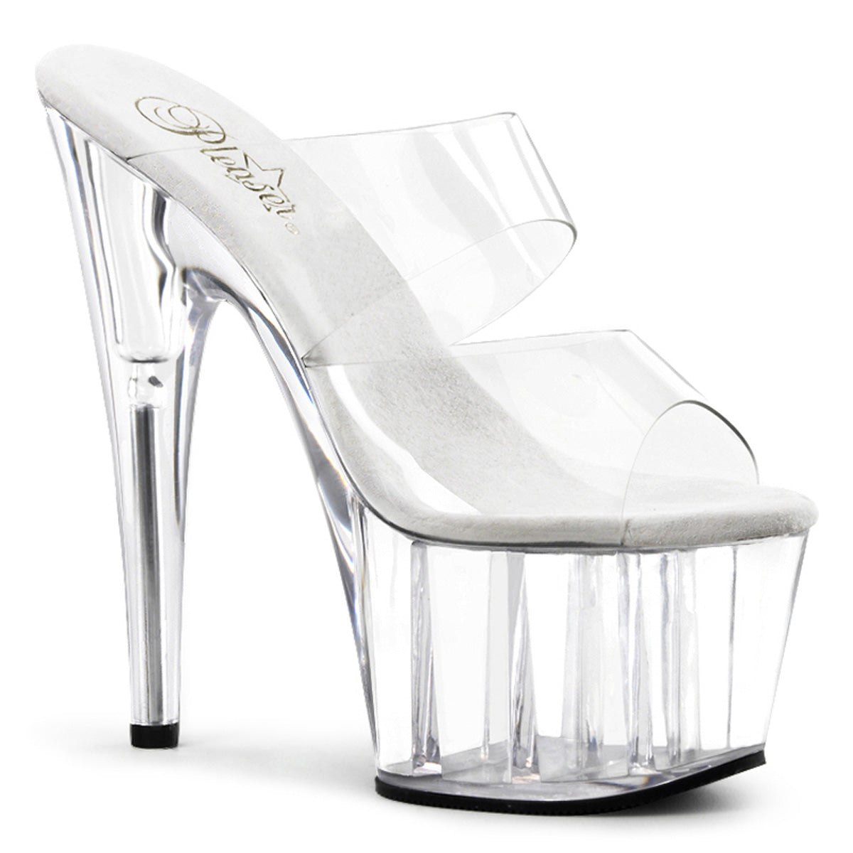 Clear 7 Inch Dancers Platform Shoes - Pleaser ADORE-702