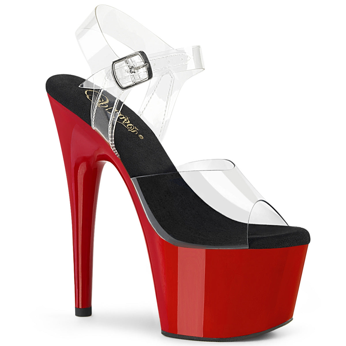 Black 7 Inch Strippers Platform Shoes - Pleaser ADORE-708