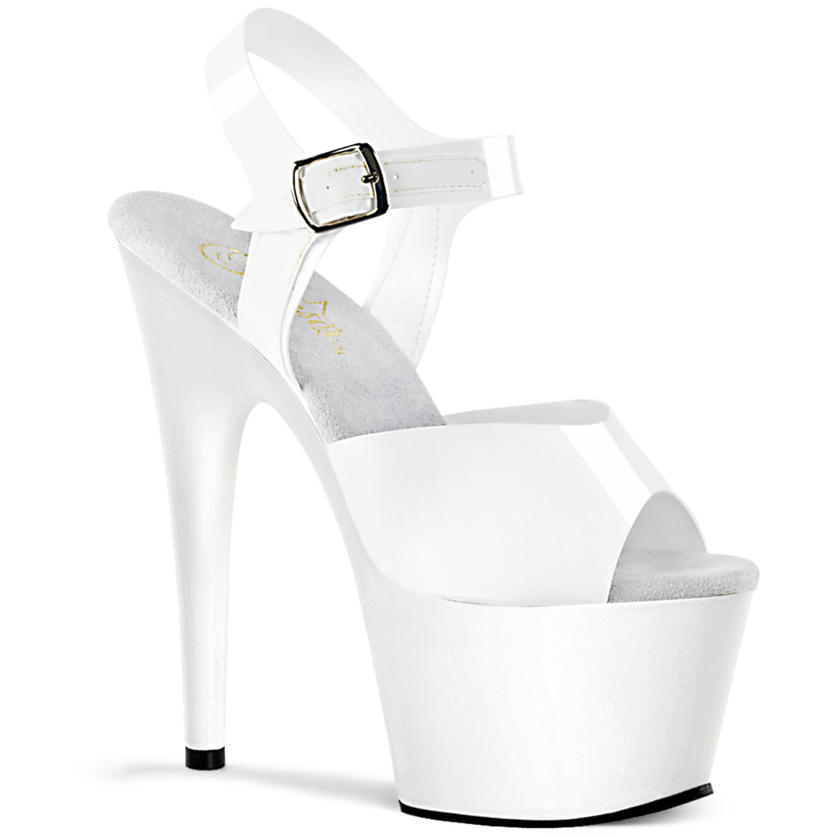 White 7 Inch Exotic Platform Shoes - Pleaser ADORE-708N
