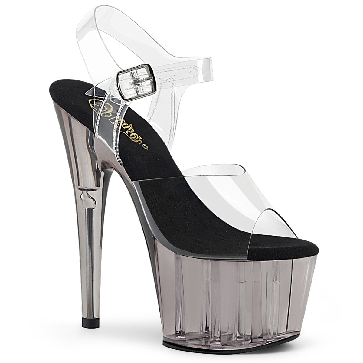 Clear Smoke 7 Inch Strippers Platform Shoes - Pleaser ADORE-708T
