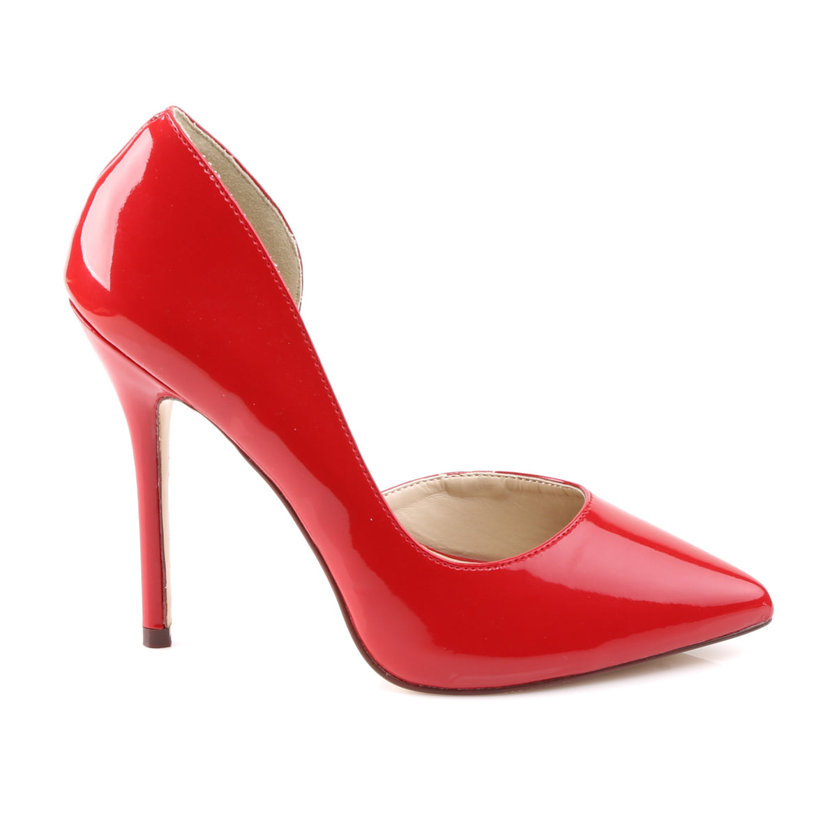 AMUSE-22 Pleasers Sexy 5 Inch Heel Red Fetish Footwear