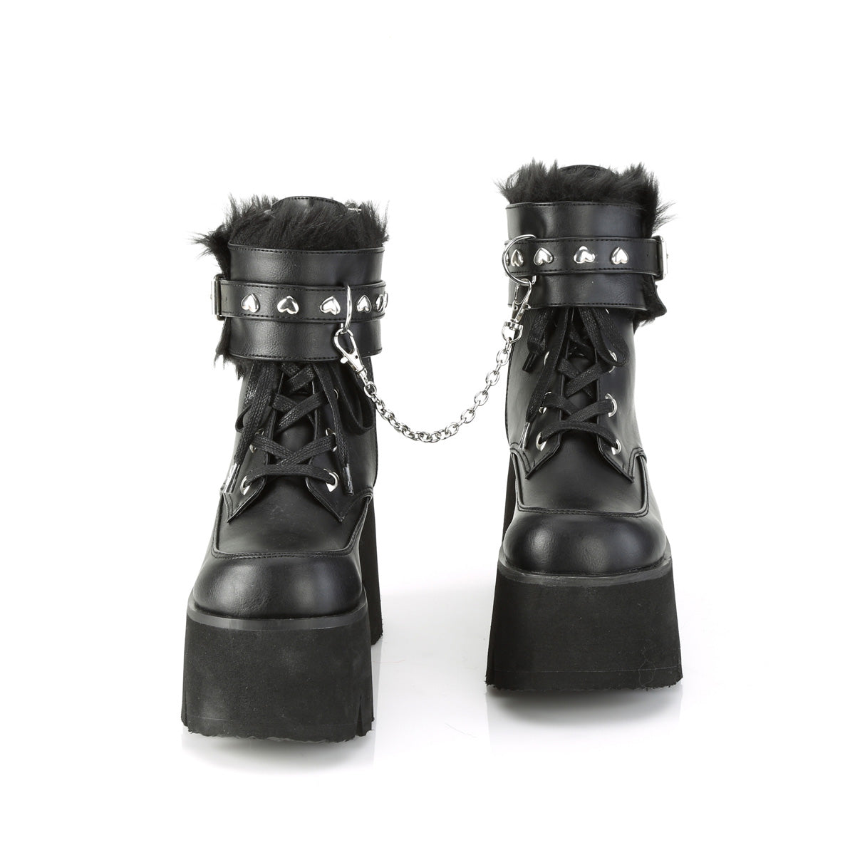 ashes 57 demonia footwear womens ankle boots black