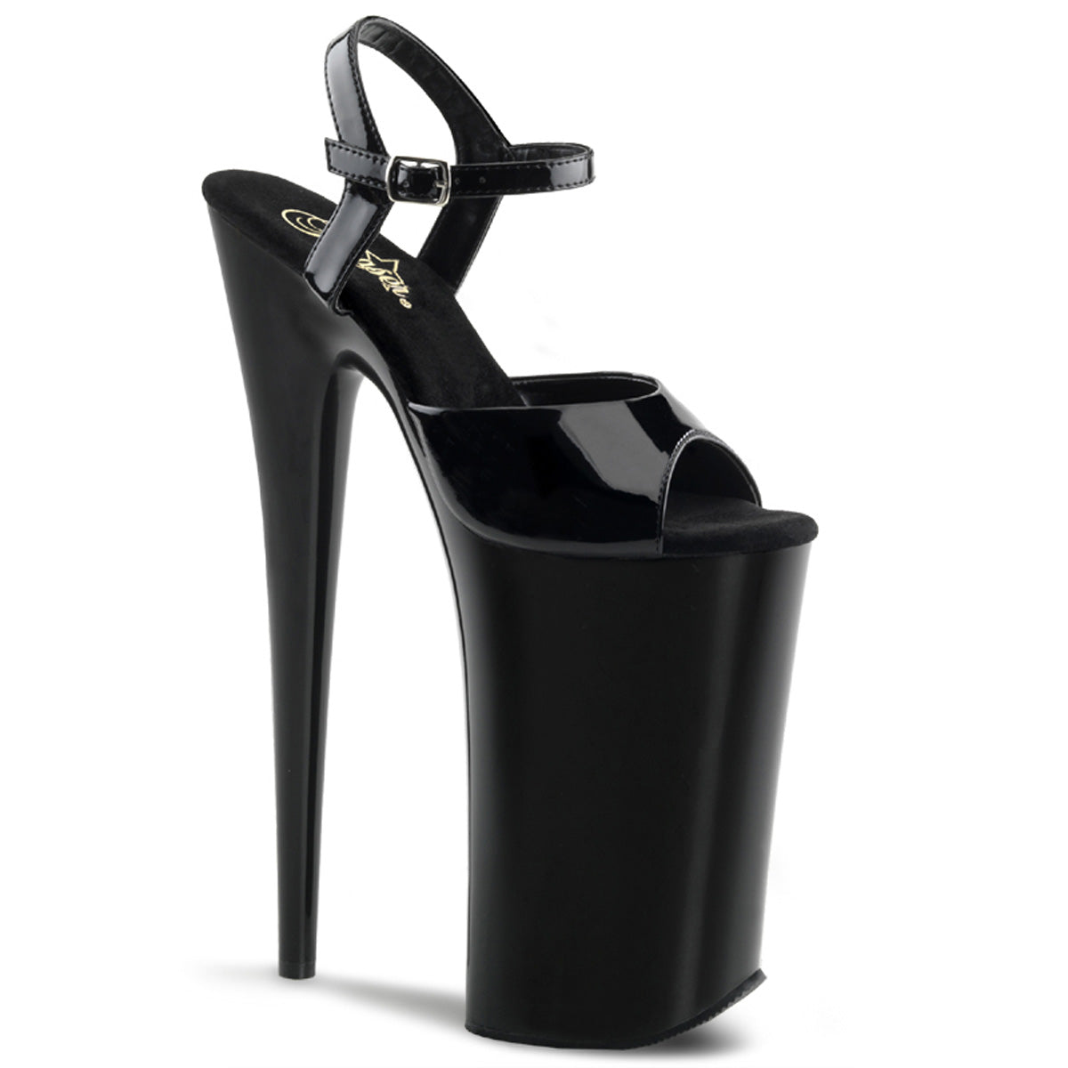 Black 10 Inch Extreme Platform Shoes - Pleaser BEYOND-009