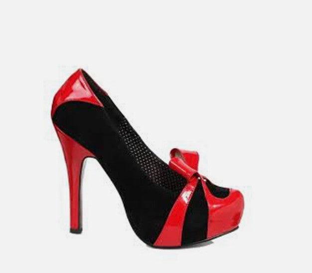 5 Heel BP520BIJOU Black/Red