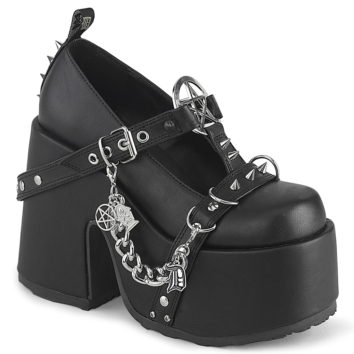 Black 5 Inch Alternative Footwear - Demonia Cult CAMEL-33