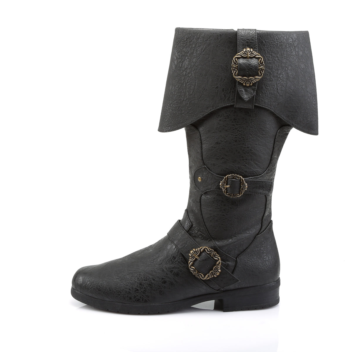 CARRIBEAN-299 Funtasma Blk Distressed Pu Shoes