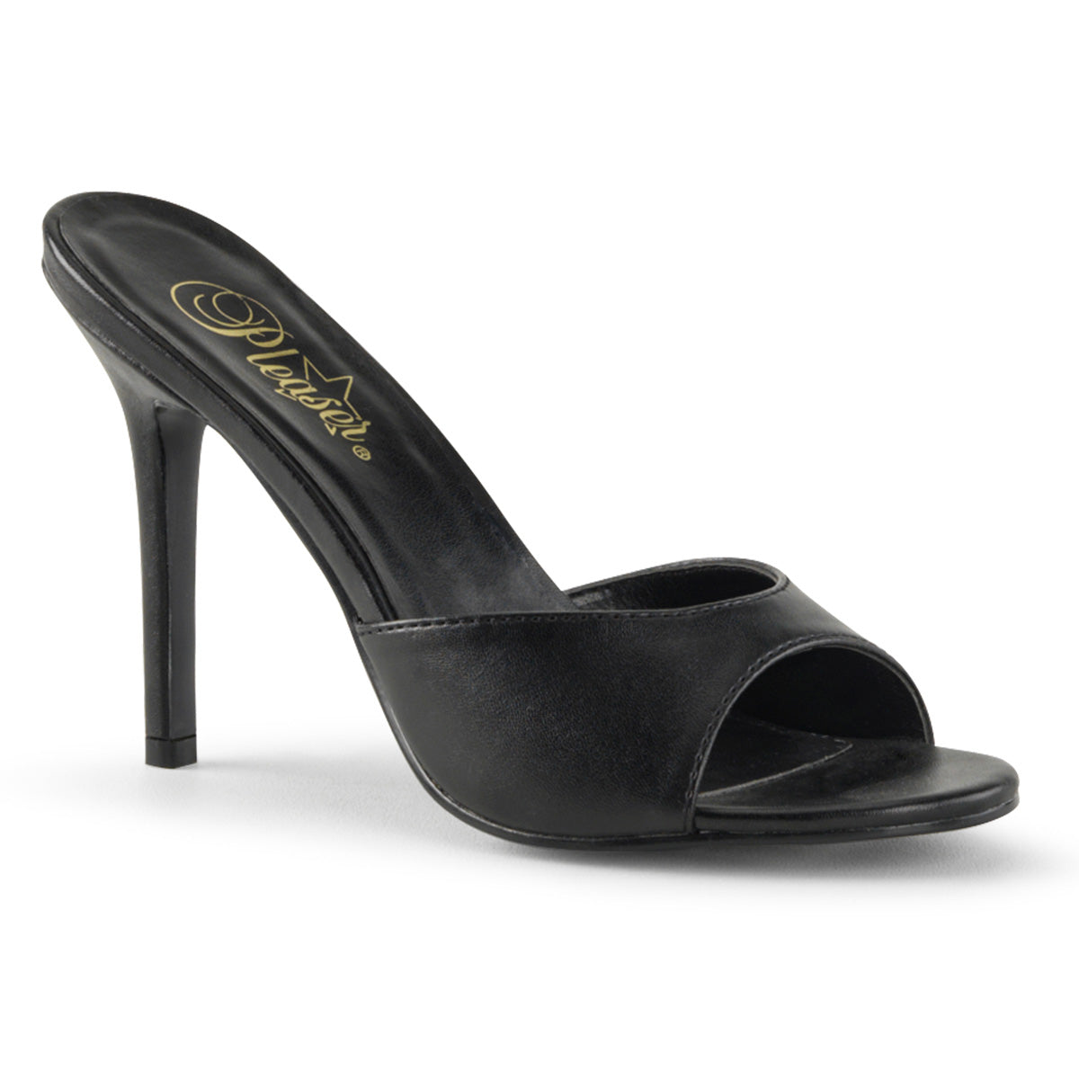 Classique-01 Pleaser 4 pulgadas Heel Black Kid Fetish Calzado