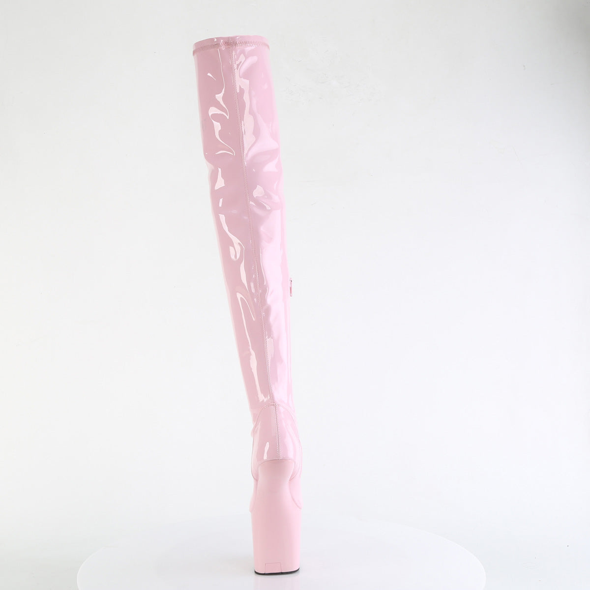 craze 3000 pleaser sexy footwear blk str pat blk