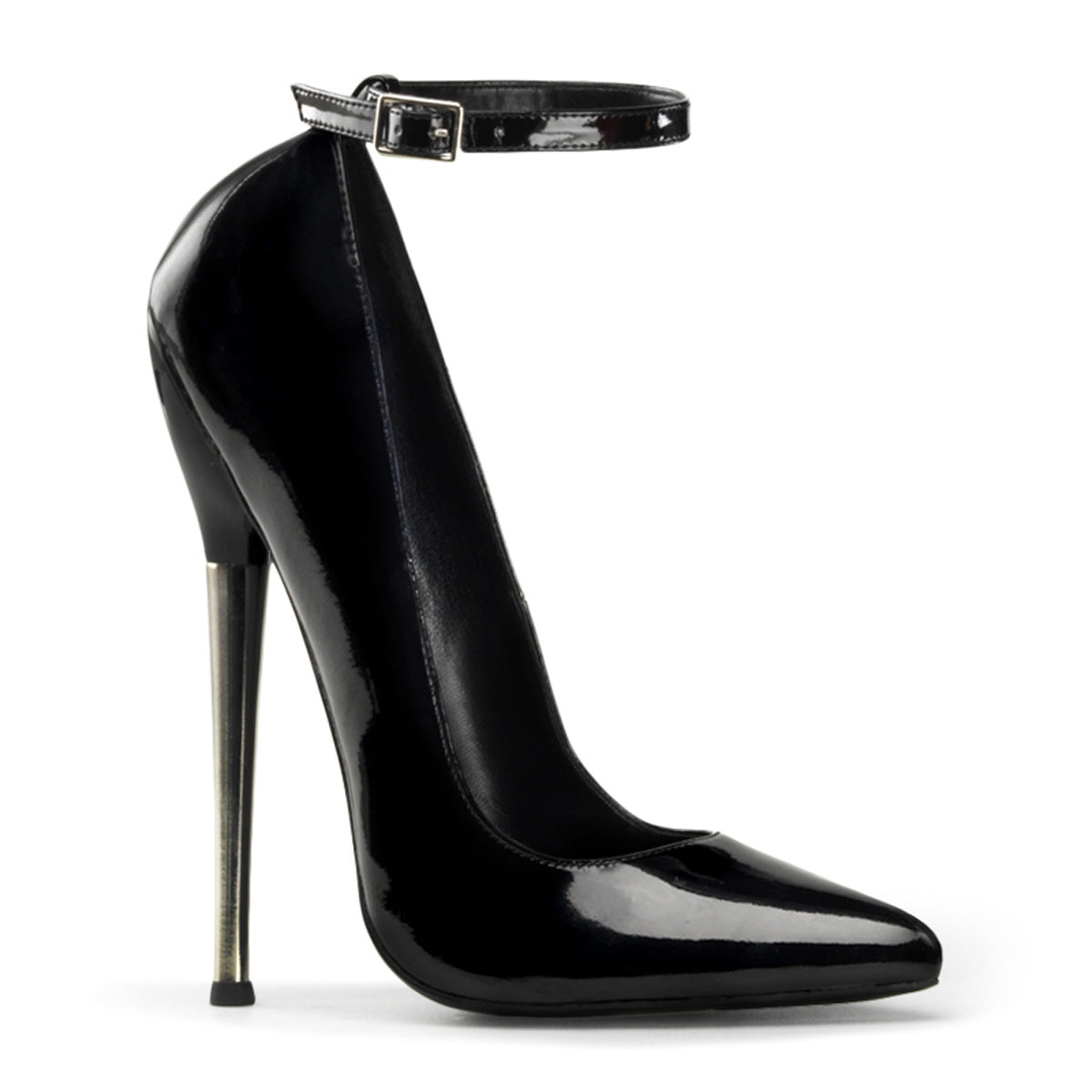 Black 6.3 Inch Fetish Heels - Devious DAGGER-12