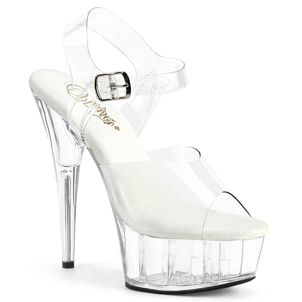 Clear 6 Inch Fetish Platform Platform Shoes - Pleaser DELIGHT-608VL