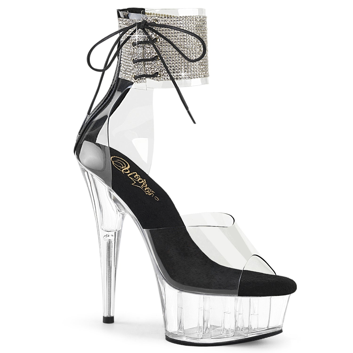 Clear 6 Inch Fetish Platform Shoes - Pleaser DELIGHT-624RS