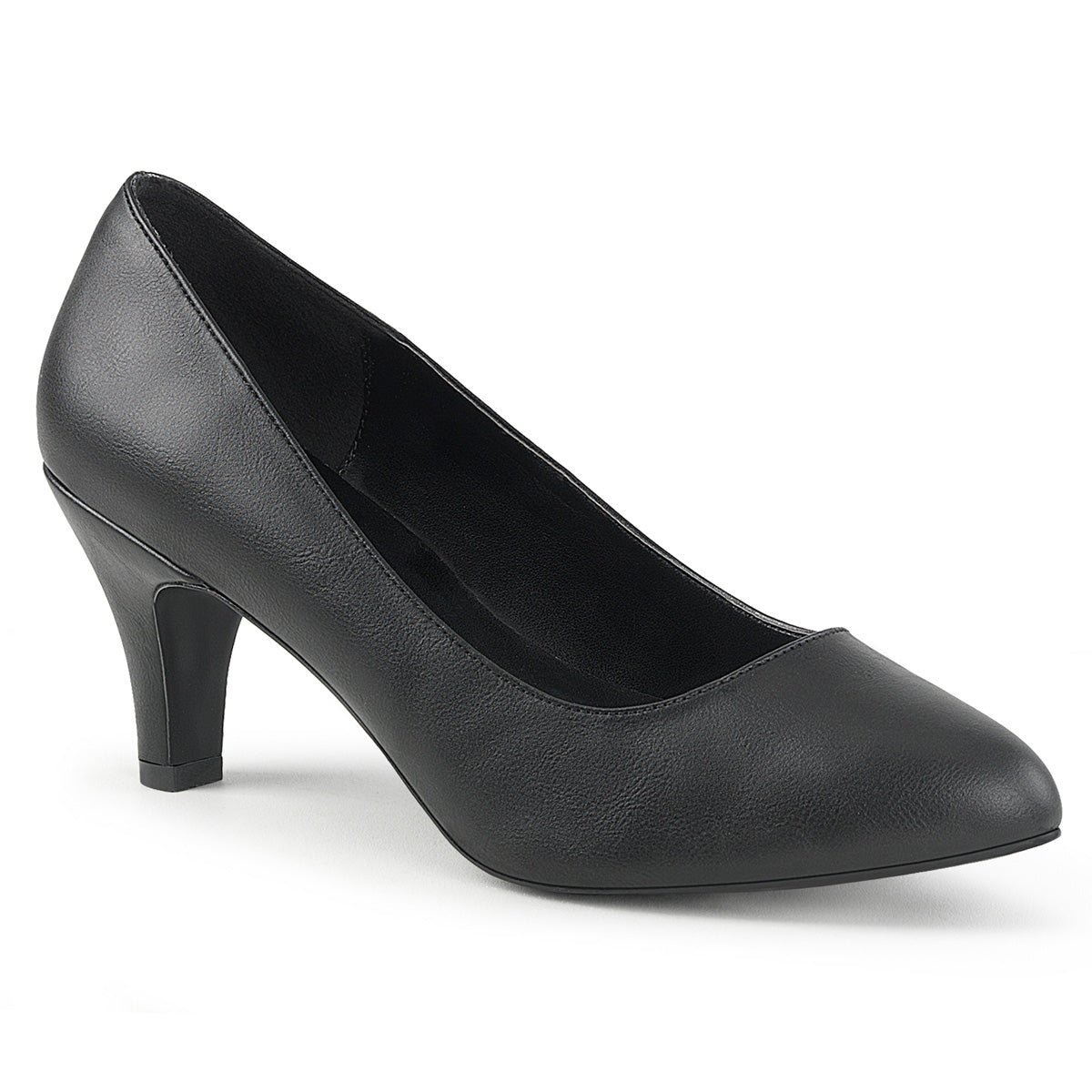 Black 3 Inch Erotic Ladies Heels - Pleaser Pink Label DIVINE-420