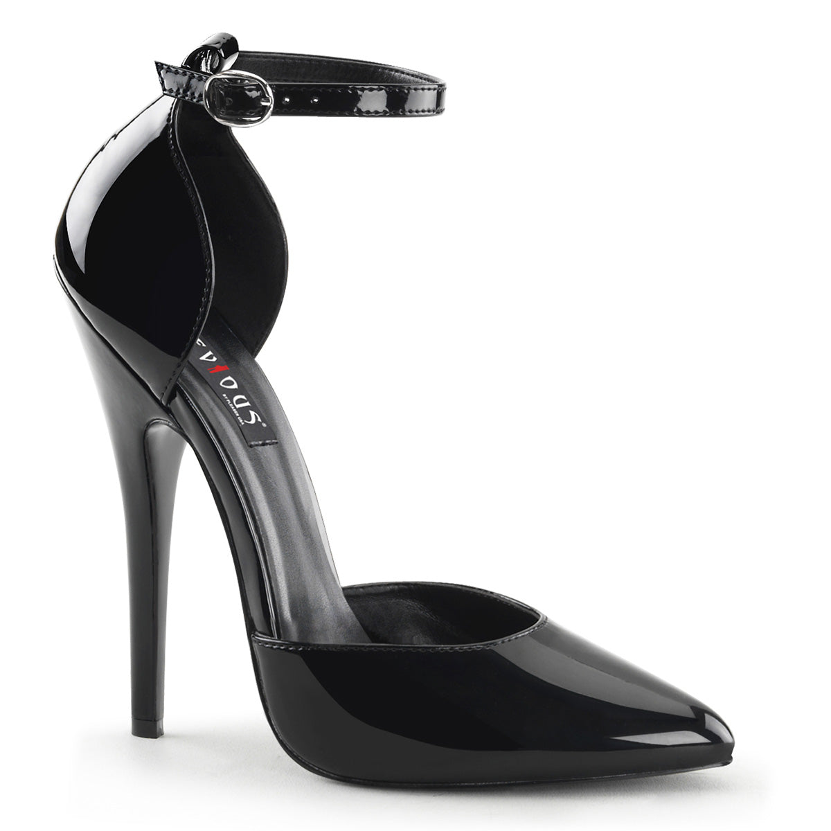 Black 6 Inch Fetish Heels - Devious DOMINA-402