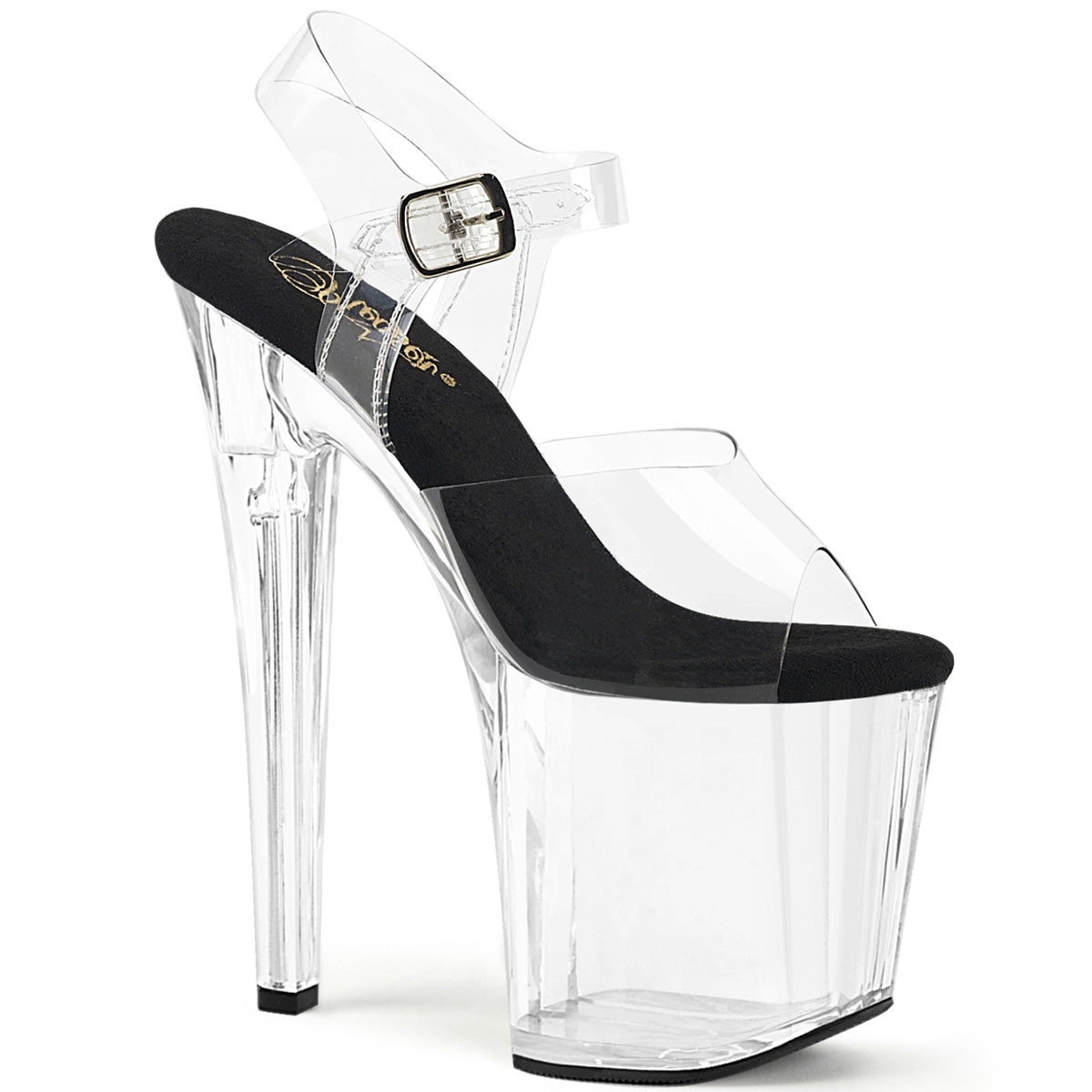 Clear 8 Inch Fetish Platform Ankle Boots - Pleaser ENCHANT-708