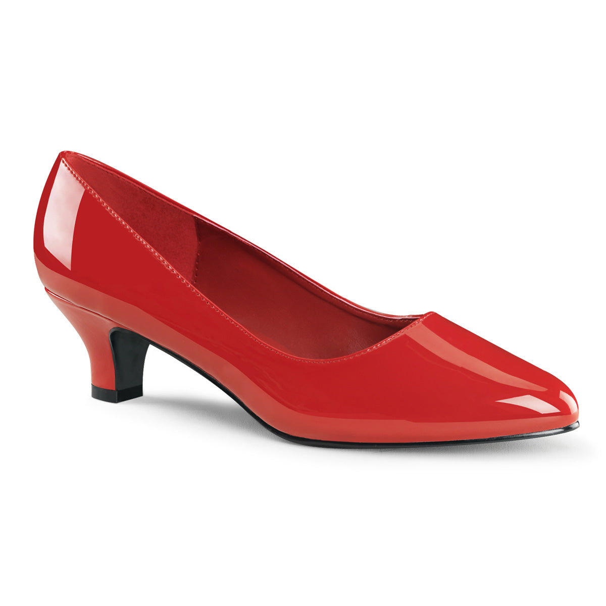 Red 2 Inch Fetish Single Soles - Pleaser Pink Label FAB-420