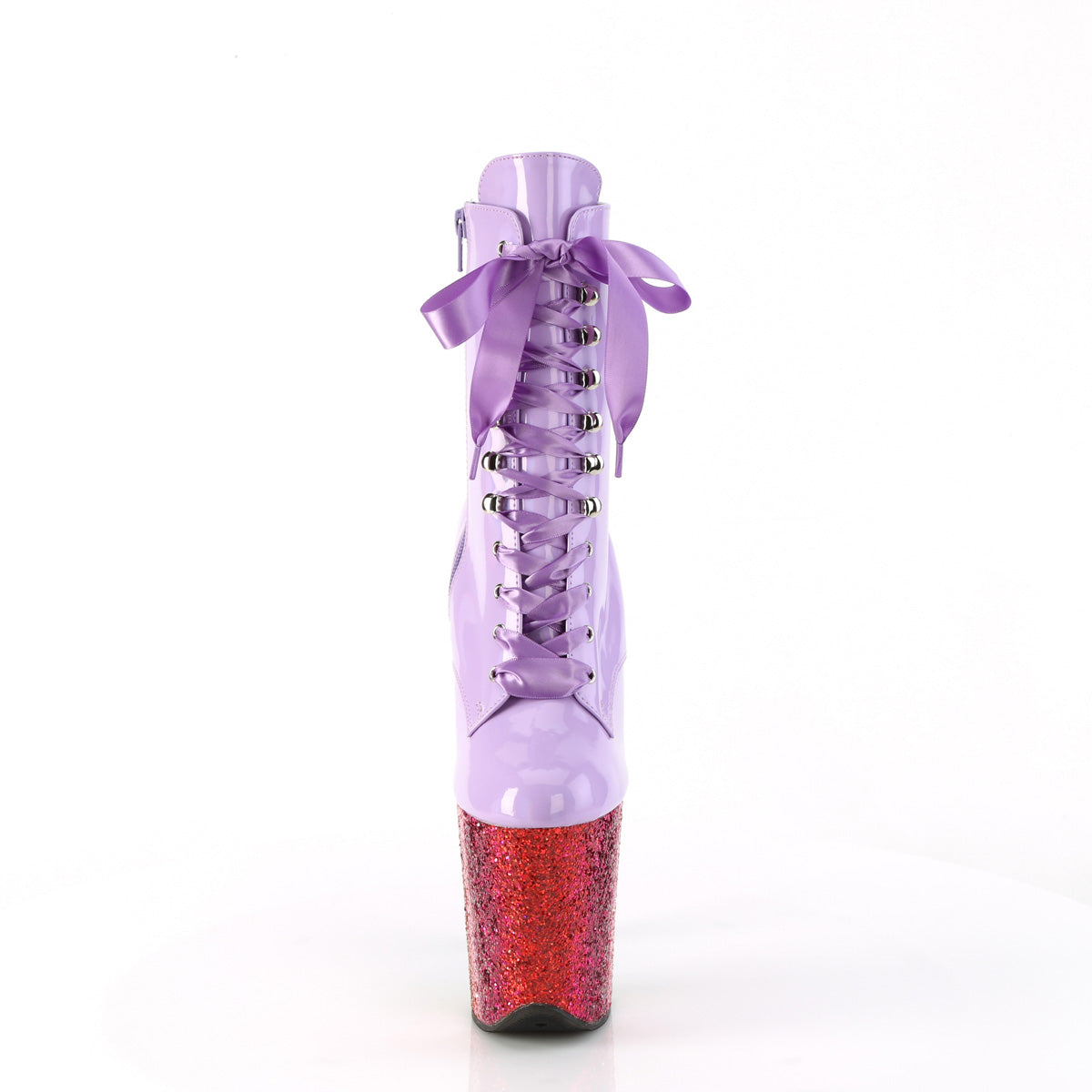 flamingo 1020hg pleaser pole dancing shoes lavender holo pat rainbow glitter