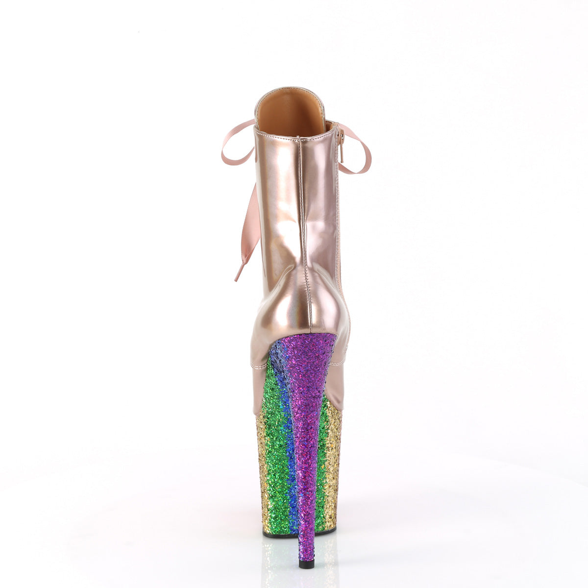 flamingo-1020hg-pleaser-pole-dancing-shoes-rose-gold-holo-pat-rainbow-glitter