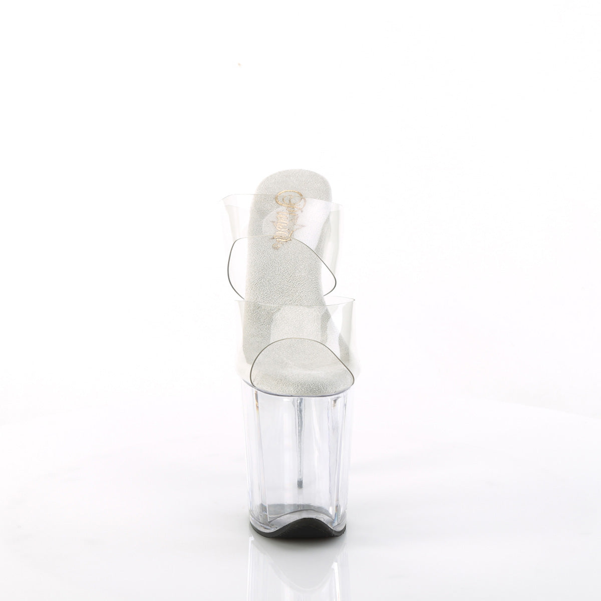 Clear 8 Inch Pole Dance Platform Shoes - Pleaser FLAMINGO-802