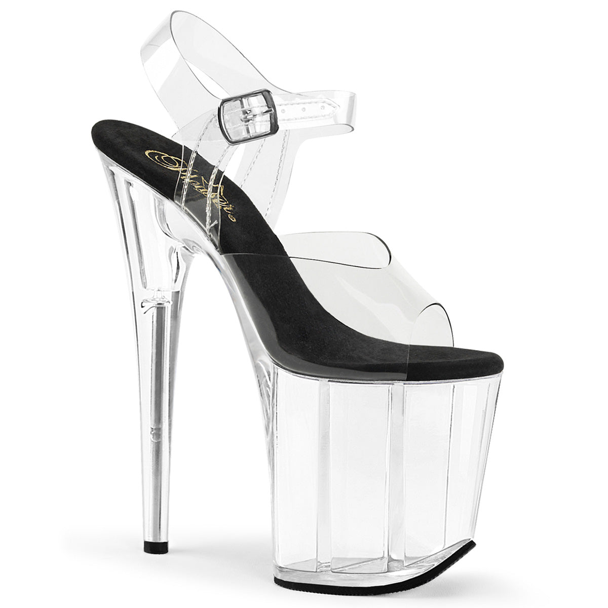 Clear 8 Inch Lap Dancer Platform Shoes - Pleaser FLAMINGO-808