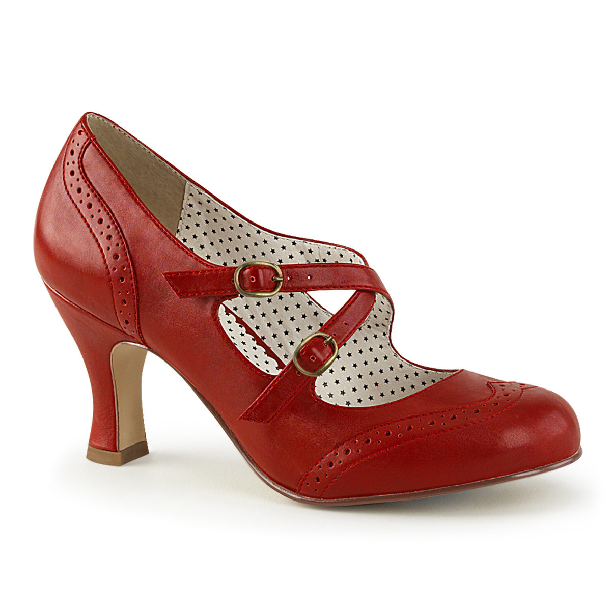 Red 3 Inch Glamourous Heels - Pin Up Couture FLAPPER-35