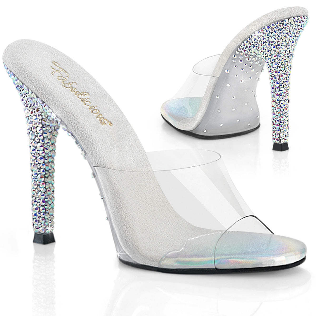 Transparent 4.5 Inch Posing Shoes - Fabulicious GALA-01DSP