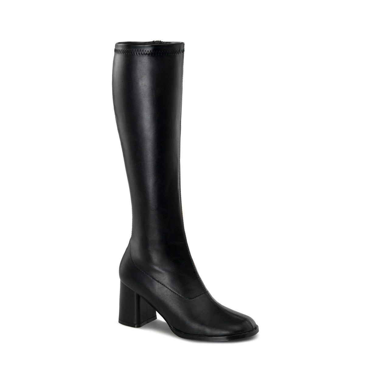 Black PU 3 Inch Abba Style Boots - Funtasma GOGO-300