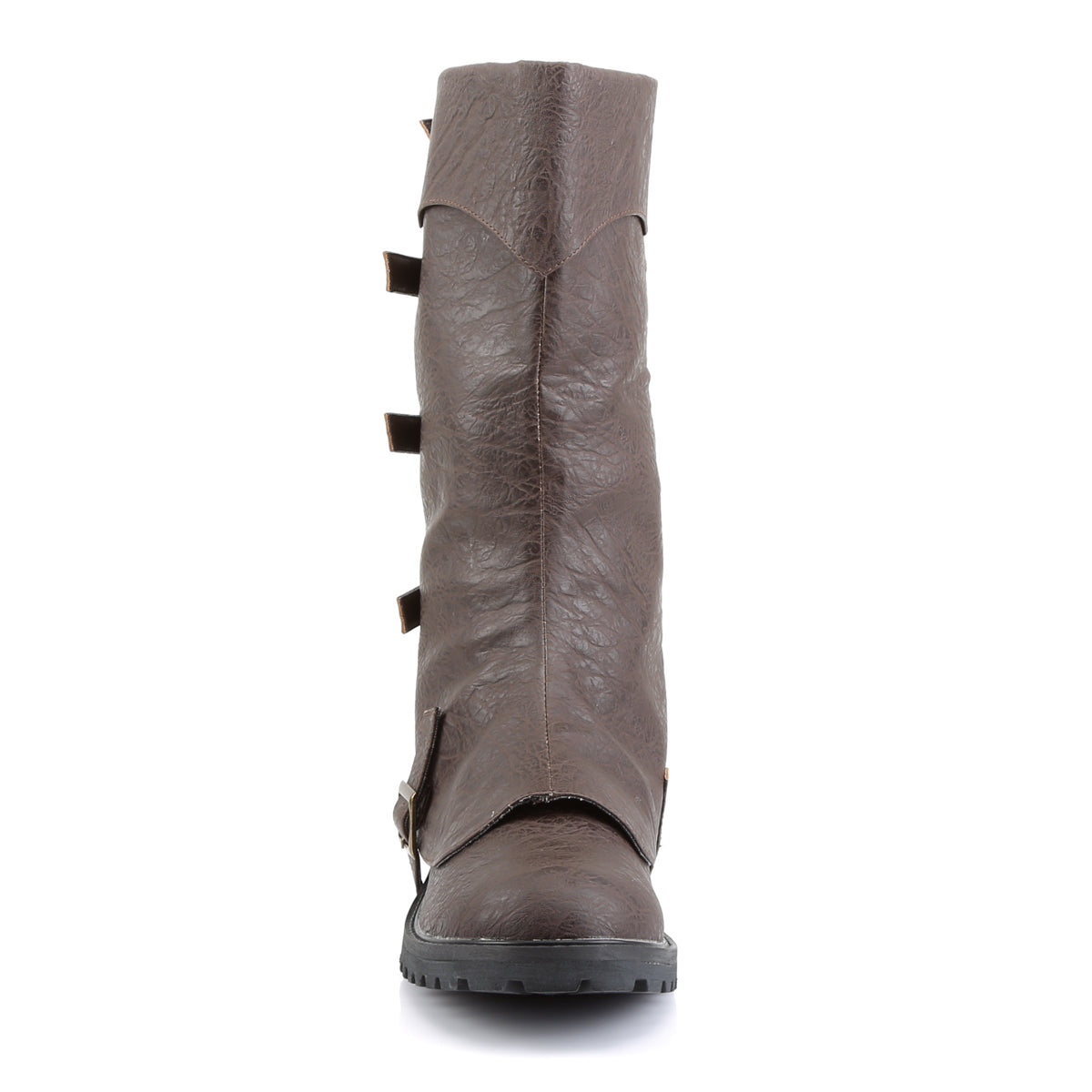 Gotham-105 Funtasma Brown angustiado PU botas para hombres