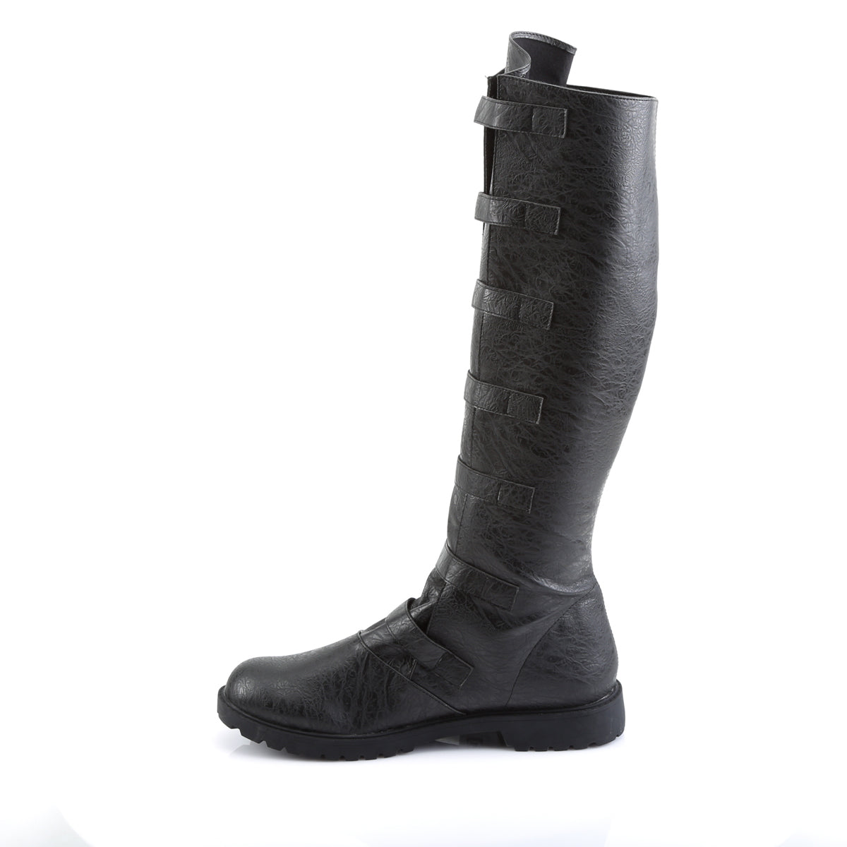GOTHAM-110 Funtasma Black Distressed Pu Men's Boots