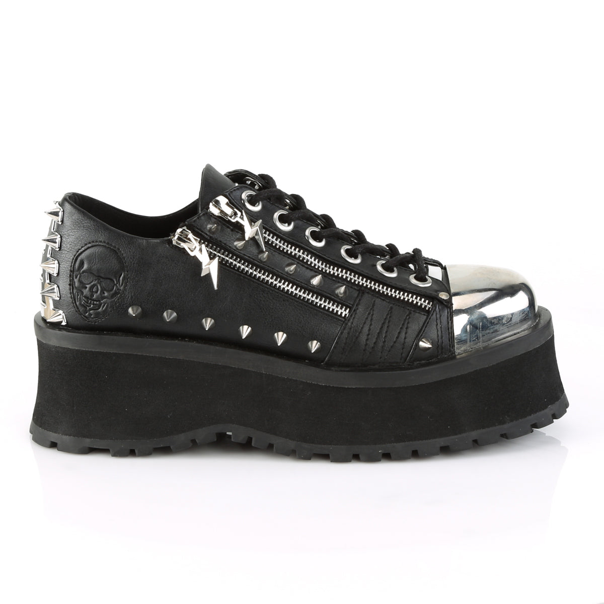 GRAVEDIGGER-04 Demoniacult Alternative Footwear Unisex Platforms