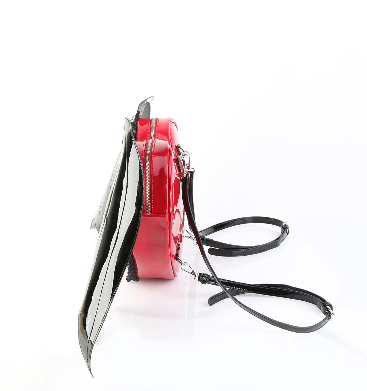 HB-214 Demonia Blk-Red Patent Alternative Footwear