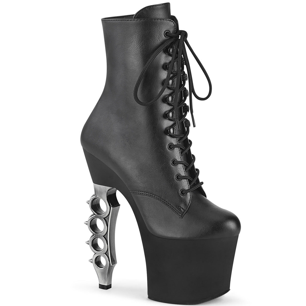 IRONGRIP-1020 Pleasers Boots de la plataforma del talón de los nudillos de latón