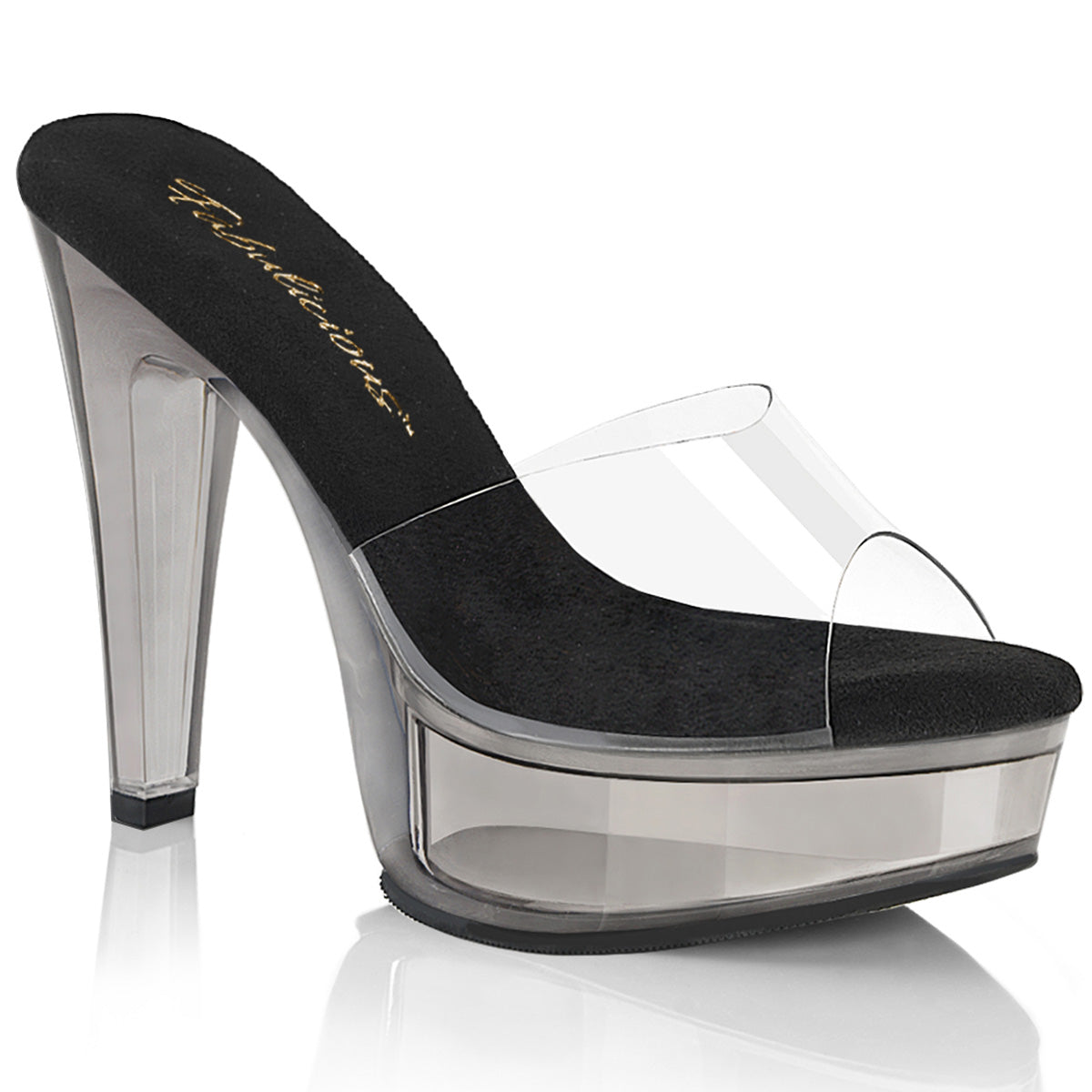 Martini-501 Fabulicious Sexy Perspex Slip On calzado
