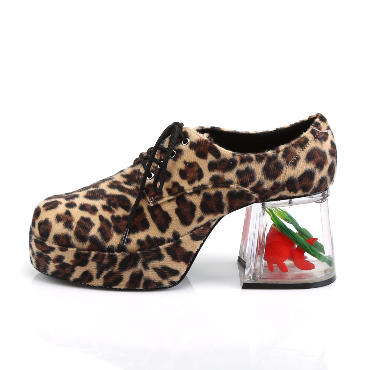 PIMP-02 Funtasma Cheetah Print Mens Disco Disk Up Shoes