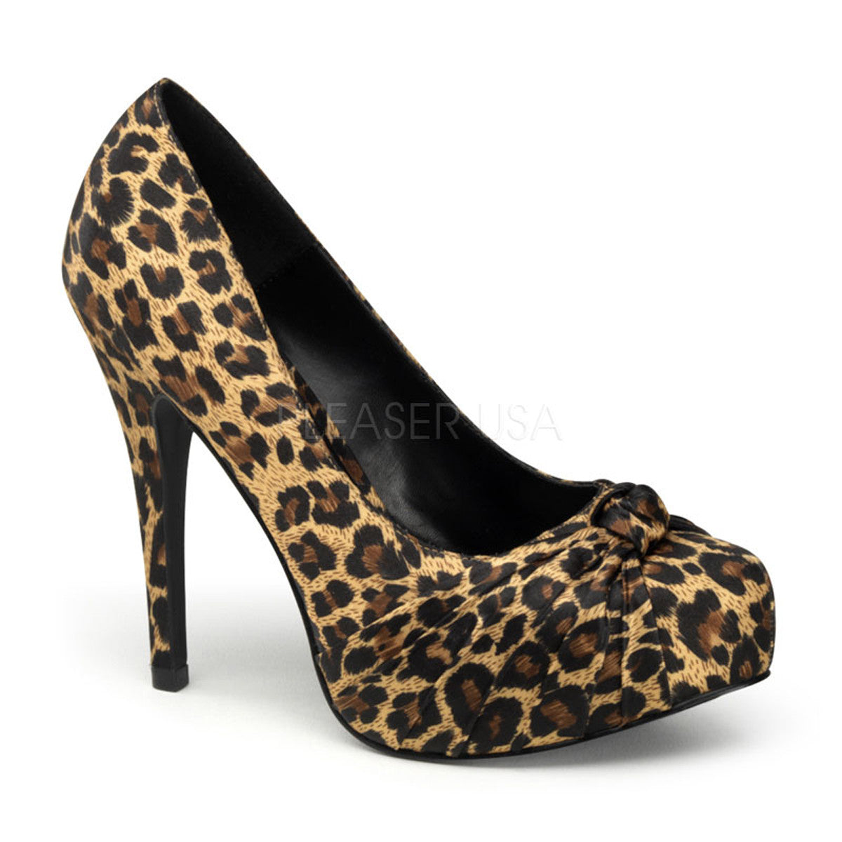 SAF06/T Animal Print Leopard Hidden Platform Shoes