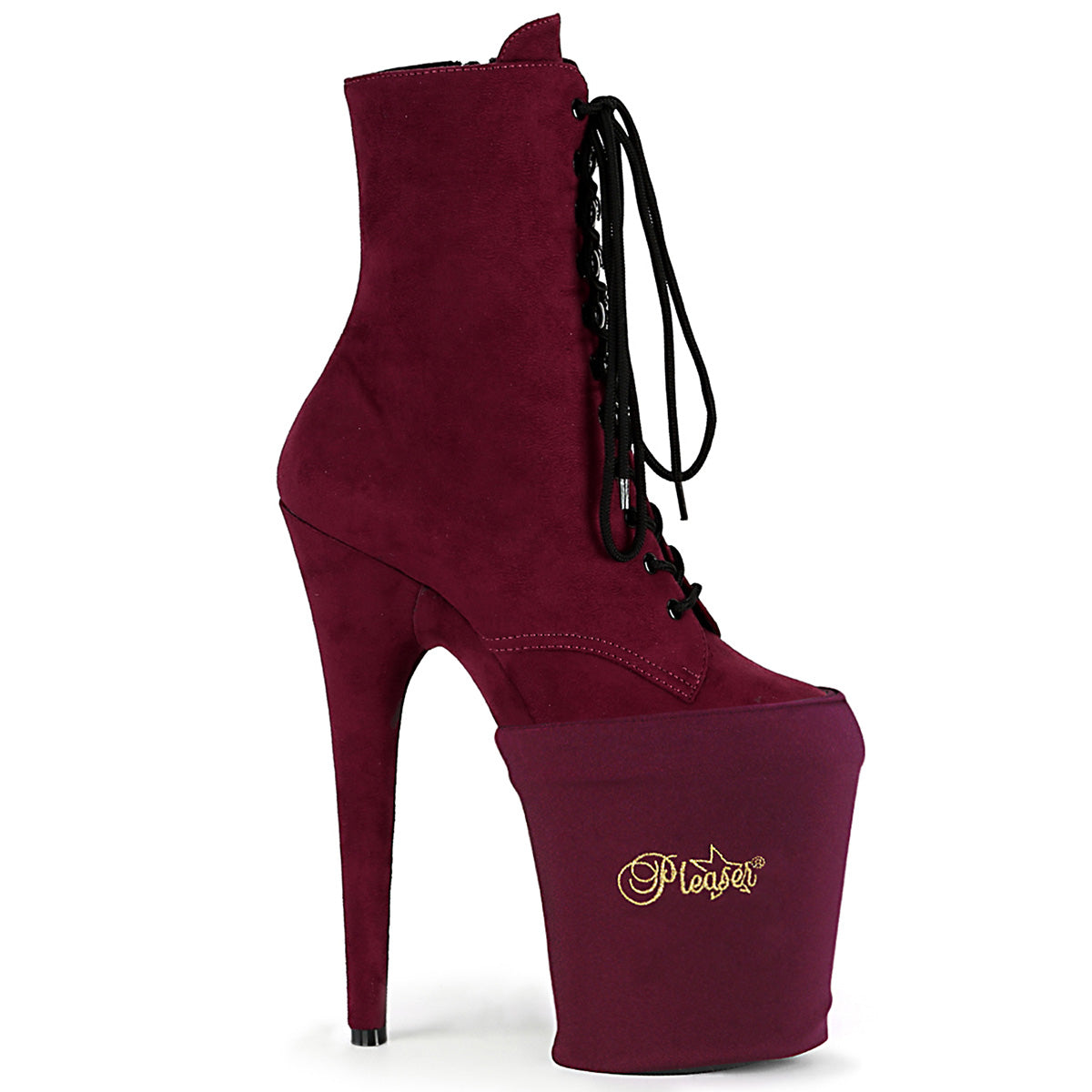 PSP-BYLYR Pleasers Pole Shoe Protectors Burgundy Lycra