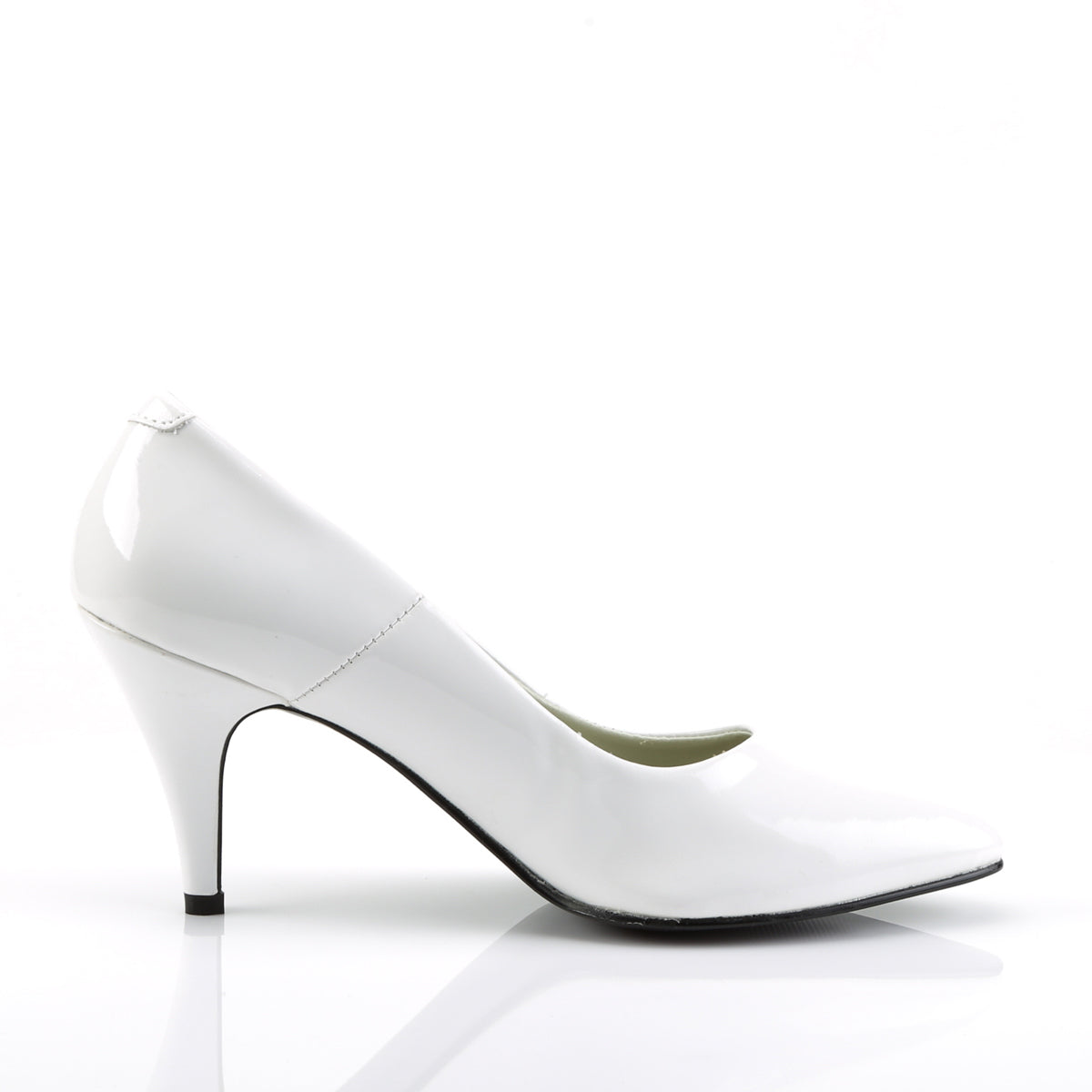 PUMP-420 Pleasers Funtasma 3 Inch Heel White Patent Women's Sexy Shoe