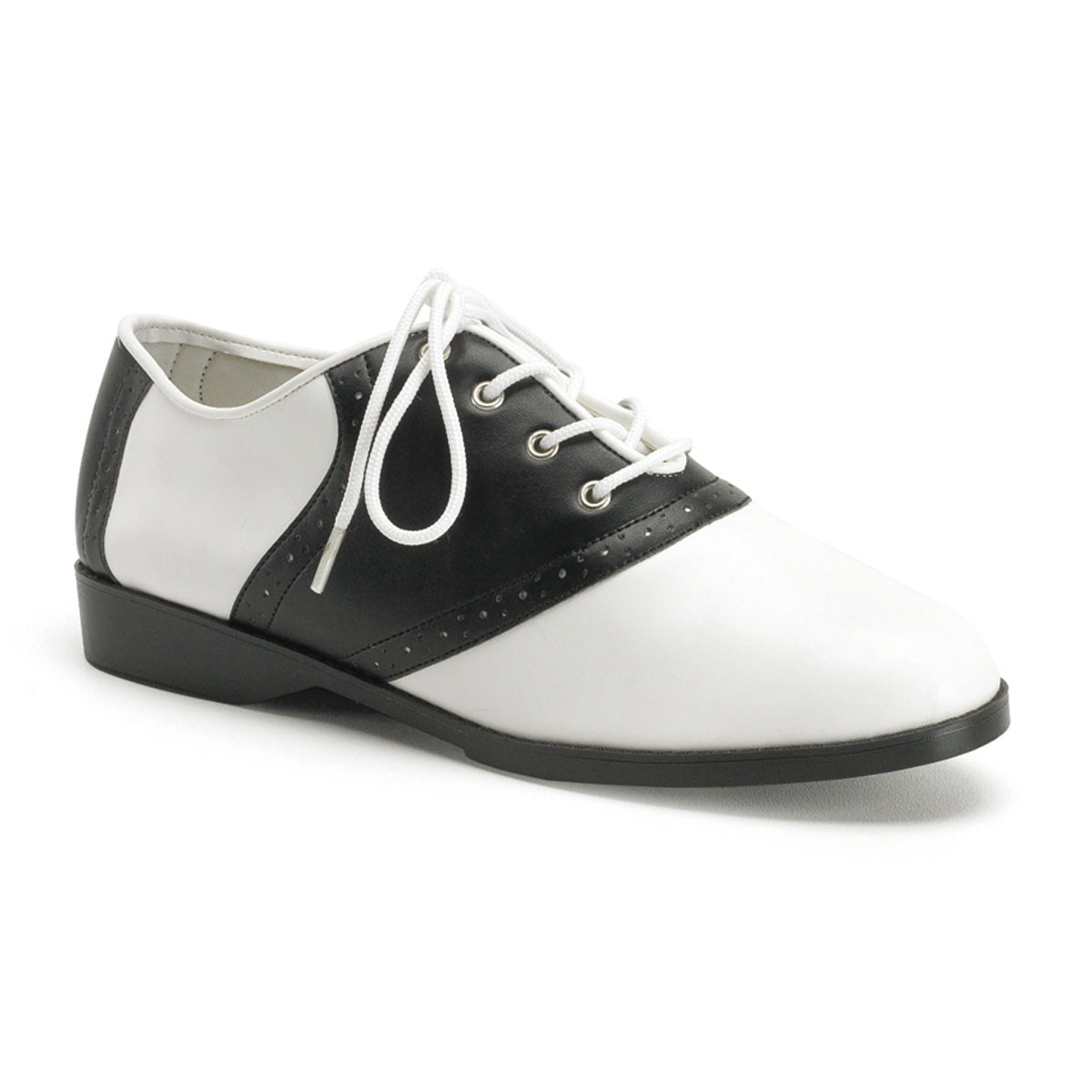Black White 1 Inch Fancy Dress Women's Shoes - Funtasma SADDLE-50
