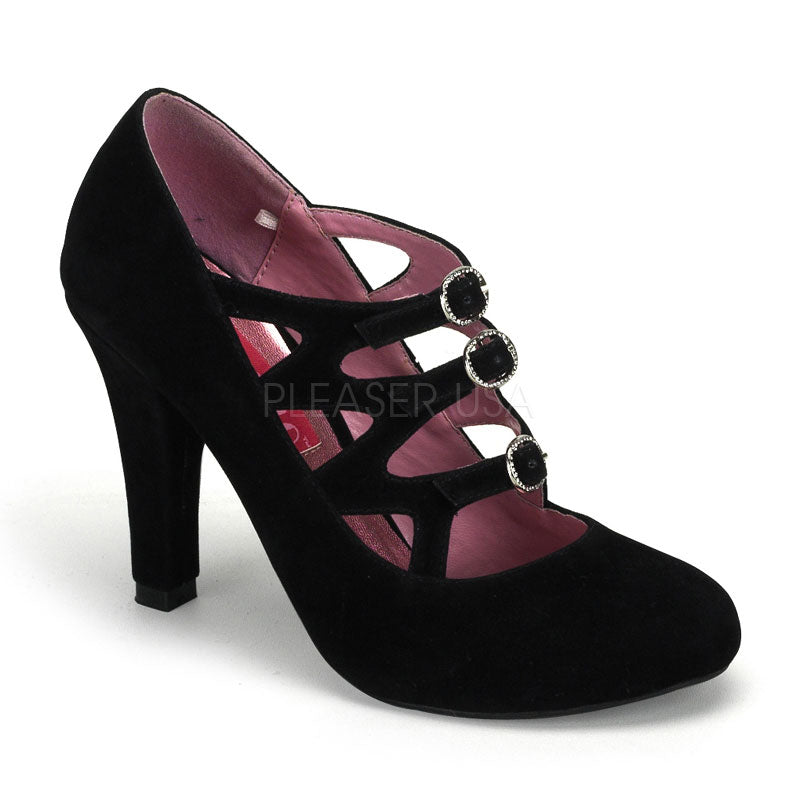 SAL01 Bodello Retro Pinup Heels with Buckles