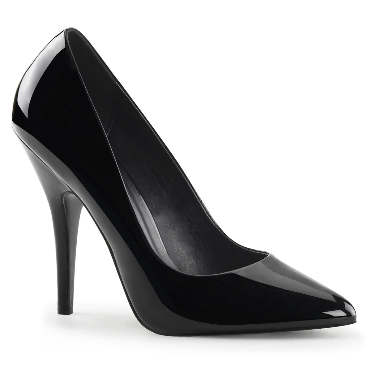Black 5 Inch Pole Dancer Bedroom Heels - Pleaser SEDUCE-420