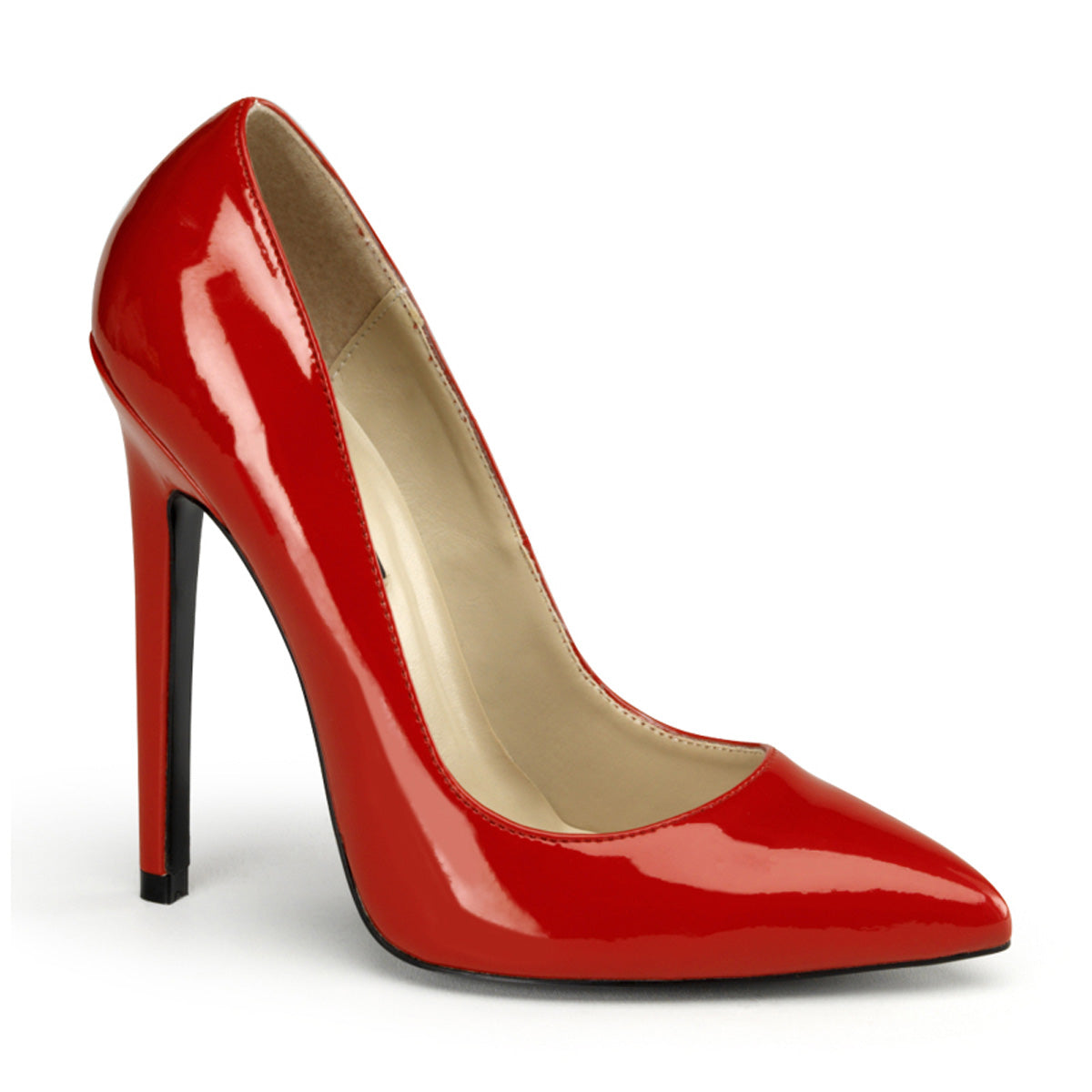 Red 5 Inch Sensual Single Sole Shoes - Pleaser SEXY-20
